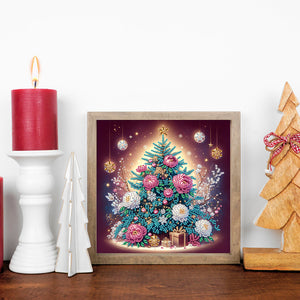 Christmas Tree 30*30CM(Canvas) Partial Special Shaped Drill Diamond Painting