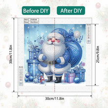 Load image into Gallery viewer, Santa Claus 30*30CM(Canvas) Partial Special Shaped Drill Diamond Painting
