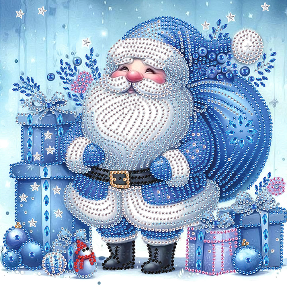 Santa Claus 30*30CM(Canvas) Partial Special Shaped Drill Diamond Painting