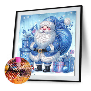 Santa Claus 30*30CM(Canvas) Partial Special Shaped Drill Diamond Painting