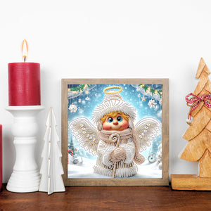 Christmas Angel 30*30CM(Canvas) Partial Special Shaped Drill Diamond Painting