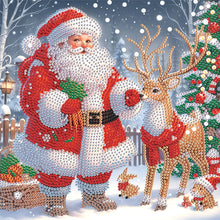 Load image into Gallery viewer, Santa Claus 30*30CM(Canvas) Partial Special Shaped Drill Diamond Painting
