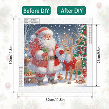 Load image into Gallery viewer, Santa Claus 30*30CM(Canvas) Partial Special Shaped Drill Diamond Painting
