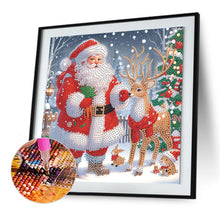 Load image into Gallery viewer, Santa Claus 30*30CM(Canvas) Partial Special Shaped Drill Diamond Painting
