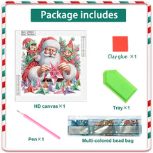 Load image into Gallery viewer, Santa Claus 30*30CM(Canvas) Partial Special Shaped Drill Diamond Painting
