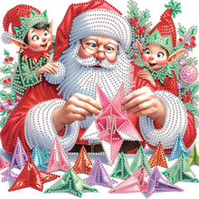 Load image into Gallery viewer, Santa Claus 30*30CM(Canvas) Partial Special Shaped Drill Diamond Painting
