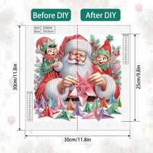 Load image into Gallery viewer, Santa Claus 30*30CM(Canvas) Partial Special Shaped Drill Diamond Painting
