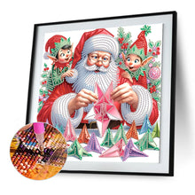 Load image into Gallery viewer, Santa Claus 30*30CM(Canvas) Partial Special Shaped Drill Diamond Painting
