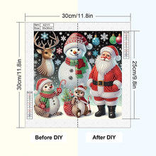 Load image into Gallery viewer, Santa Claus 30*30CM(Canvas) Partial Special Shaped Drill Diamond Painting
