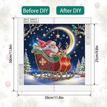 Load image into Gallery viewer, Santa Claus 30*30CM(Canvas) Partial Special Shaped Drill Diamond Painting
