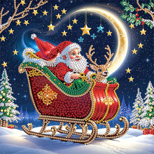 Load image into Gallery viewer, Santa Claus 30*30CM(Canvas) Partial Special Shaped Drill Diamond Painting
