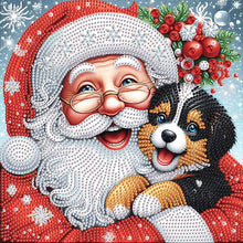 Load image into Gallery viewer, Santa Claus 30*30CM(Canvas) Partial Special Shaped Drill Diamond Painting
