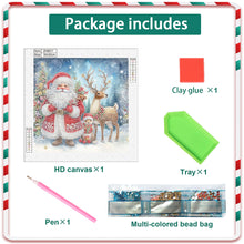 Load image into Gallery viewer, Santa Claus 30*30CM(Canvas) Partial Special Shaped Drill Diamond Painting
