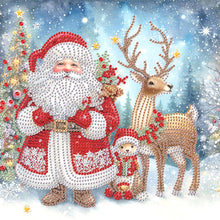 Load image into Gallery viewer, Santa Claus 30*30CM(Canvas) Partial Special Shaped Drill Diamond Painting
