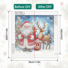 Load image into Gallery viewer, Santa Claus 30*30CM(Canvas) Partial Special Shaped Drill Diamond Painting
