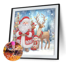 Load image into Gallery viewer, Santa Claus 30*30CM(Canvas) Partial Special Shaped Drill Diamond Painting
