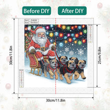 Load image into Gallery viewer, Santa Claus 30*30CM(Canvas) Partial Special Shaped Drill Diamond Painting
