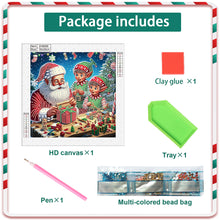 Load image into Gallery viewer, Santa Claus 30*30CM(Canvas) Partial Special Shaped Drill Diamond Painting
