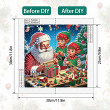 Load image into Gallery viewer, Santa Claus 30*30CM(Canvas) Partial Special Shaped Drill Diamond Painting
