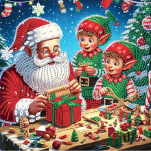 Load image into Gallery viewer, Santa Claus 30*30CM(Canvas) Partial Special Shaped Drill Diamond Painting
