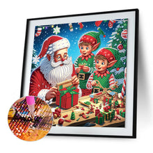 Load image into Gallery viewer, Santa Claus 30*30CM(Canvas) Partial Special Shaped Drill Diamond Painting
