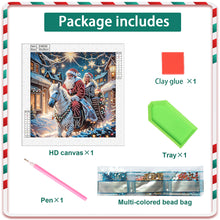 Load image into Gallery viewer, Santa Claus 30*30CM(Canvas) Partial Special Shaped Drill Diamond Painting
