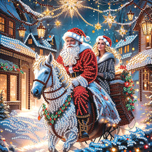 Load image into Gallery viewer, Santa Claus 30*30CM(Canvas) Partial Special Shaped Drill Diamond Painting
