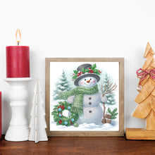 Load image into Gallery viewer, Winter Snowman 30*30CM(Canvas) Partial Special Shaped Drill Diamond Painting
