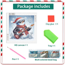 Load image into Gallery viewer, Winter Snowman 30*30CM(Canvas) Partial Special Shaped Drill Diamond Painting
