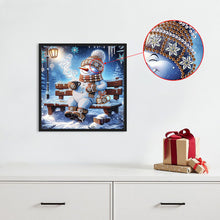 Load image into Gallery viewer, Winter Snowman 30*30CM(Canvas) Partial Special Shaped Drill Diamond Painting
