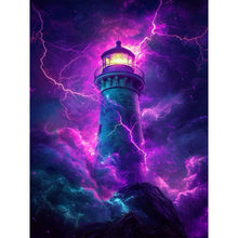 Load image into Gallery viewer, Lighthouse 30*40CM(Canvas) Full Round Drill Diamond Painting
