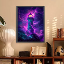 Load image into Gallery viewer, Lighthouse 30*40CM(Canvas) Full Round Drill Diamond Painting
