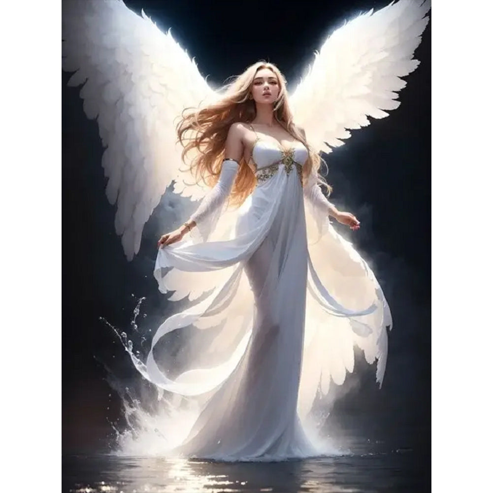 Winged Angel 30*40CM(Canvas) Full Round Drill Diamond Painting