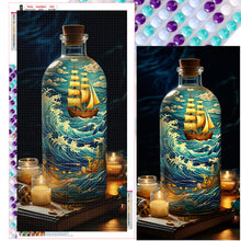 Load image into Gallery viewer, Fantasy Glass Bottle Castle Sailboat Scenery 40*75CM(Canvas) Full Round Drill Diamond Painting
