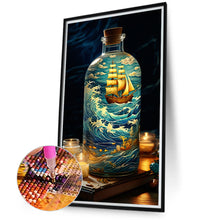 Load image into Gallery viewer, Fantasy Glass Bottle Castle Sailboat Scenery 40*75CM(Canvas) Full Round Drill Diamond Painting
