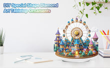 Load image into Gallery viewer, Acrylic 2D Flat Castle Ferris Wheel DIY Table Top Diamond Painting Ornament Kits
