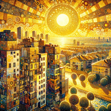 Load image into Gallery viewer, Sunshine City 40*40CM(Canvas) Full Round Drill Diamond Painting
