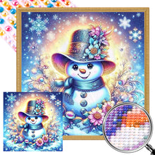 Load image into Gallery viewer, Cute Little Snowman 40*40CM(Picture) Full AB Round Drill Diamond Painting
