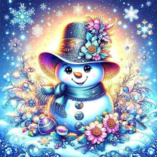 Load image into Gallery viewer, Cute Little Snowman 40*40CM(Picture) Full AB Round Drill Diamond Painting
