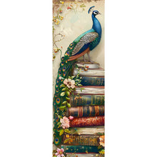 Load image into Gallery viewer, Peacock On The Book 30*90CM(Picture) Full AB Round Drill Diamond Painting
