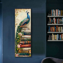 Load image into Gallery viewer, Peacock On The Book 30*90CM(Picture) Full AB Round Drill Diamond Painting
