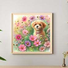 Load image into Gallery viewer, Daisy Field Dog 30*30CM(Canvas) Full Round Drill Diamond Painting
