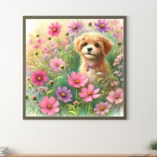 Load image into Gallery viewer, Daisy Field Dog 30*30CM(Canvas) Full Round Drill Diamond Painting
