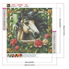 Load image into Gallery viewer, Carnation Horse 30*30CM(Canvas) Full Round Drill Diamond Painting
