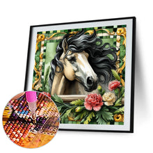 Load image into Gallery viewer, Carnation Horse 30*30CM(Canvas) Full Round Drill Diamond Painting
