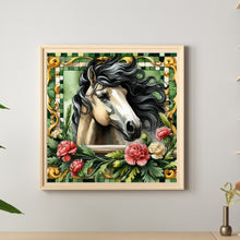 Load image into Gallery viewer, Carnation Horse 30*30CM(Canvas) Full Round Drill Diamond Painting
