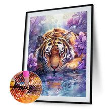 Load image into Gallery viewer, Big Tiger 30*40CM(Canvas) Full Round Drill Diamond Painting
