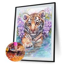 Load image into Gallery viewer, Tiger Cub 30*40CM(Canvas) Full Round Drill Diamond Painting
