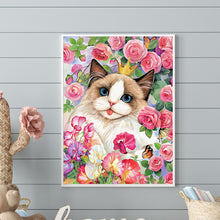 Load image into Gallery viewer, Rose Ragdoll Cat 30*40CM(Canvas) Full Round Drill Diamond Painting
