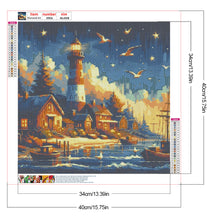 Load image into Gallery viewer, Seagull Lighthouse 40*40CM(Canvas) Full Round Drill Diamond Painting
